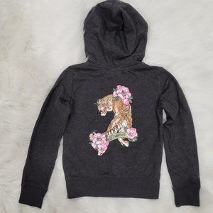 Girls hoodie tattoo style graphic sz Small 5/6 Children's Place
